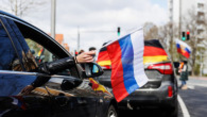 Sute de mașini cu proruși din Germania au demonstrat la Hanovra Foto: Profimedia Images | Poza 13 din 22