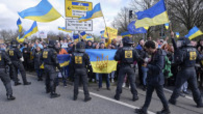 Contrademonstrație ucraineană la Hanovra Foto: Profimedia Images | Poza 9 din 22