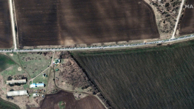 Noi imagini din satelit cu ultimele mișcări ale trupelor ruse la granița cu Ucraina. FOTO: Profimedia Images