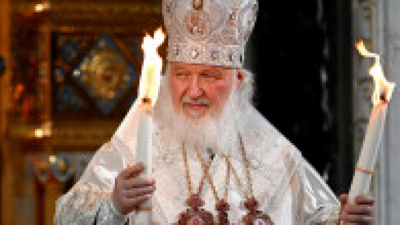 Patriarhul Kiril al Rusiei ține slujba de Înviere. Foto: Kremlin.ru | Poza 2 din 6