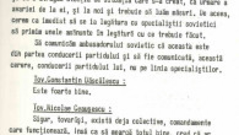 1986, mai 1, Stenograma Comitetului Politic Executiv al CC al PCR cu privire la situația din țară după accidentul nuclear de la Cernobîl și la măsurile ce vor fi luate de autorități. Foto: Facebook/ Arhivele Naționale | Poza 14 din 18