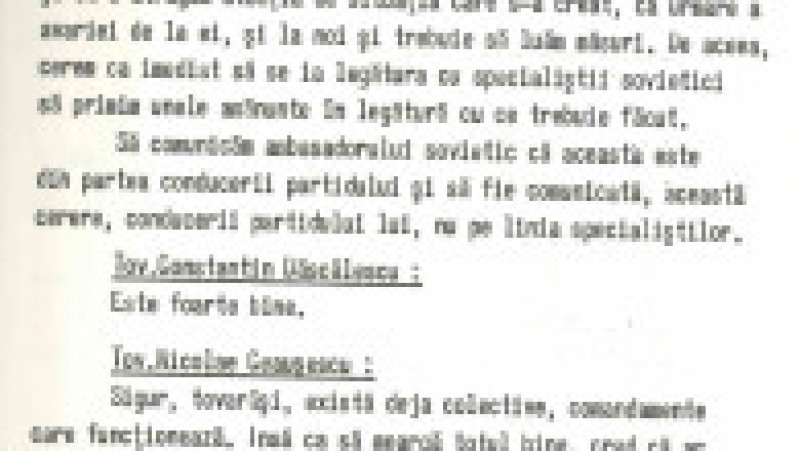 1986, mai 1, Stenograma Comitetului Politic Executiv al CC al PCR cu privire la situația din țară după accidentul nuclear de la Cernobîl și la măsurile ce vor fi luate de autorități. Foto: Facebook/ Arhivele Naționale | Poza 14 din 18