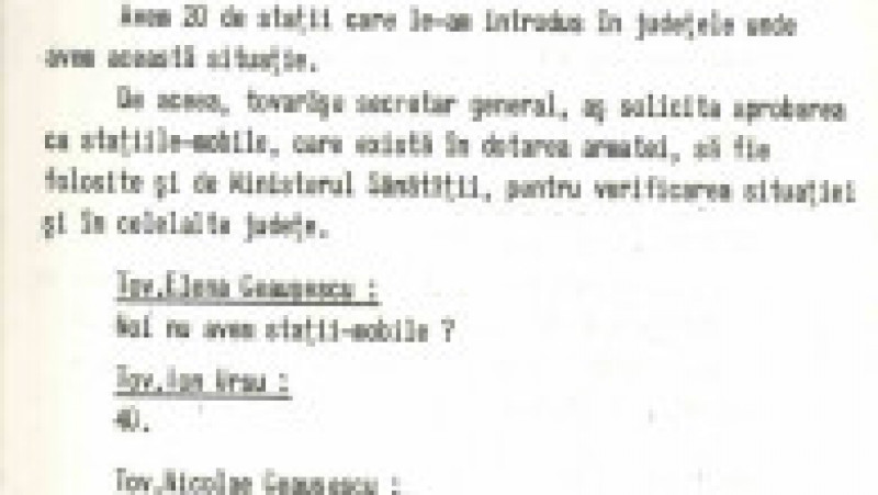 1986, mai 1, Stenograma Comitetului Politic Executiv al CC al PCR cu privire la situația din țară după accidentul nuclear de la Cernobîl și la măsurile ce vor fi luate de autorități. Foto: Facebook/ Arhivele Naționale | Poza 10 din 18