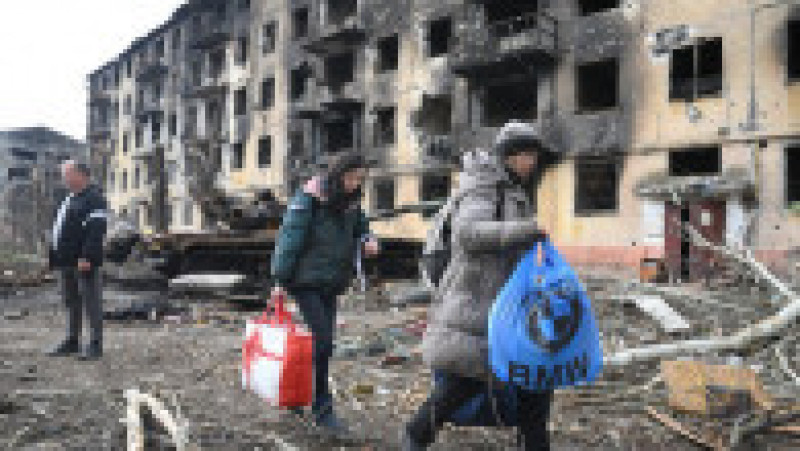 Distrugerile făcute de bombardamentele rusești la Mariupol. Foto; Profimedia | Poza 8 din 10