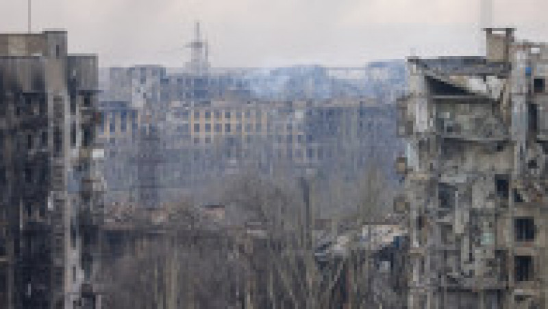 Distrugerile făcute de bombardamentele rusești la Mariupol. Foto: Profimedia | Poza 7 din 10