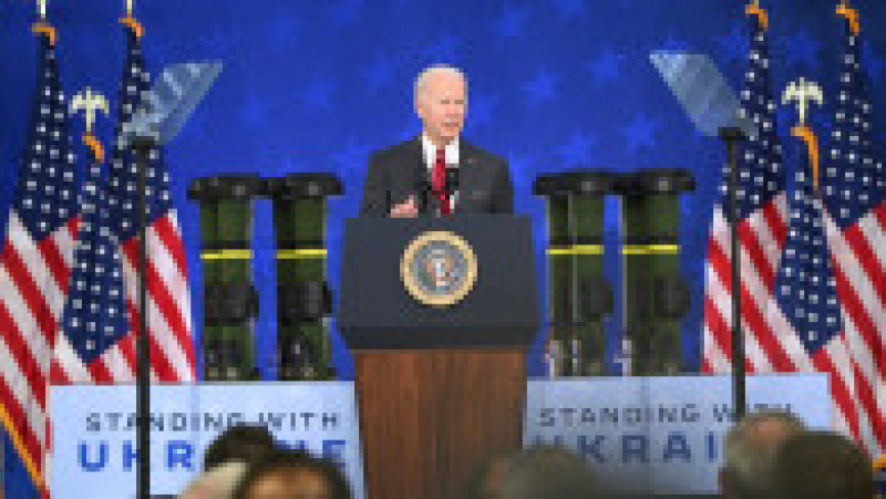Joe Biden le-a vorbit muncitorilor de la uzina Lockheed Martin din Troy, Alabama Foto: Profimedia Images | Poza 8 din 11