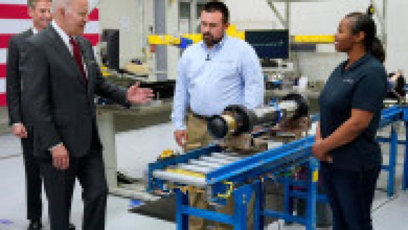 Joe Biden a vizitat o uzină Lockheed Martin din Alabama unde se fabrica rachete antitanc Javelin destinate Ucrainei Foto: Profimedia Images | Poza 5 din 11