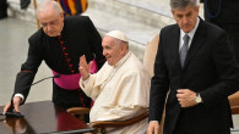 Papa Francisc, pentru prima dată în scaun cu rotile în public. FOTO: Profimedia Images | Poza 6 din 6