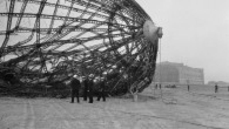 Explozia dirijabilului Hindenburg, produsă pe 6 mai 1937, este unul dintre cele mai cunoscute dezastre aeriene din istorie. Sursa foto: Profimedia Images | Poza 42 din 46