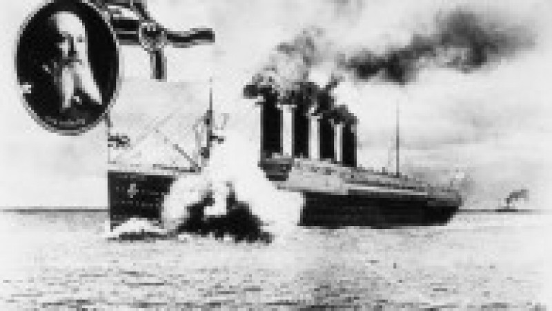 Pe 7 mai 1915 un submarin german U-20 a torpilat și scufundat nava britanică RMS Lusitania. Sursa foto: Profimedia Images | Poza 10 din 38