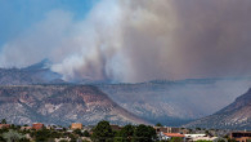 Un incendiu de pădure alimentat de seceta din nordul statului american New Mexico a căpătat proporţiile unui "mega-incendiu". FOTO: Profimedia Images | Poza 2 din 5