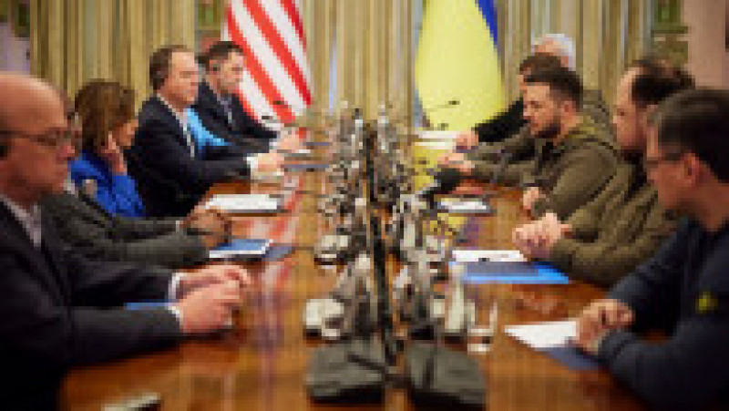 Nancy Pelosi s-a întâlnit cu Volodimir Zelenski la Kiev. FOTO Profimedia Images | Poza 4 din 6