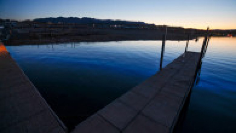 Nivelul lacului Mead, cel mai mare rezervor de apă din Statele Unite, a scăzut considerabil sub efectul unei secete cronice. Apa lacului a atins cel mai scăzut nivel din 1937. Foto: Prrofimedia | Poza 33 din 44