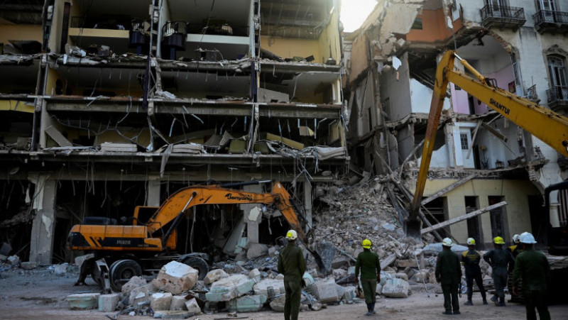 Bilanțul victimelor crește la două zile după explozia care a avut loc la hotelul Saratoga din Havana Foto: Profimedia Images