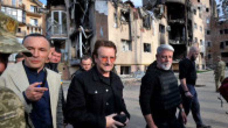Bono și The Edge, la Irpin Foto: Profimedia Images | Poza 19 din 24