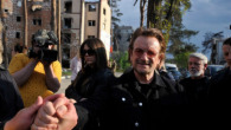 Bono și The Edge, la Irpin Foto: Profimedia Images | Poza 17 din 24