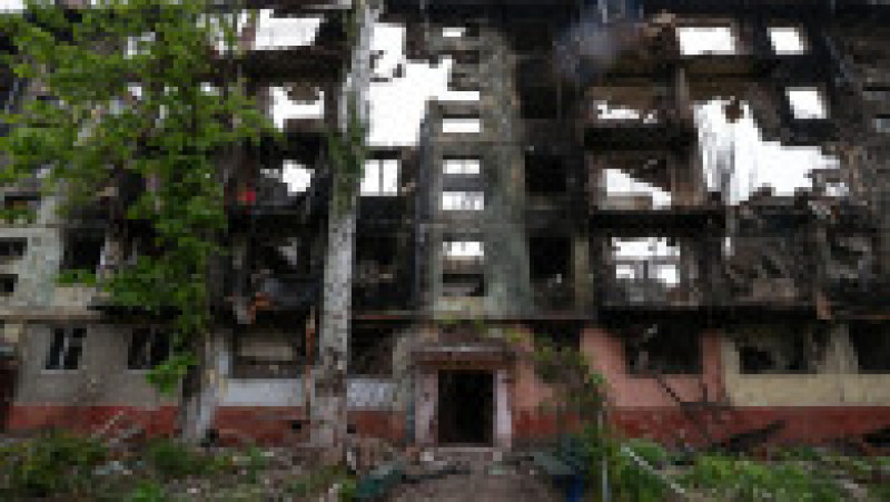 Orașul Mariupol, distrus de bombardamentele rusești. Foto: Profimedia | Poza 7 din 10