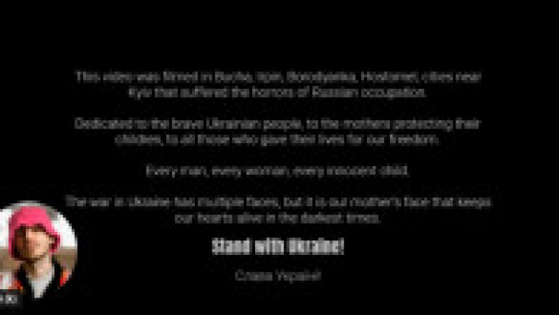Mesajul de la sfârșitul videoclipului „Stefania” Foto: captură YouTube | Poza 6 din 22