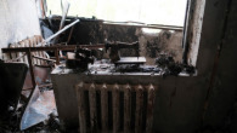 Un apartament distrus de bombardamentele rusești în Borodyanka. Foto: Profimedia Images | Poza 2 din 12