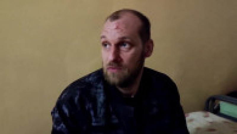 Viktor Șapoșnikov, soldat ucrainean rănit la Azovstal, ajuns acum la spitalul din Novoazovsk, în Donețk. Foto: Profimedia | Poza 3 din 10