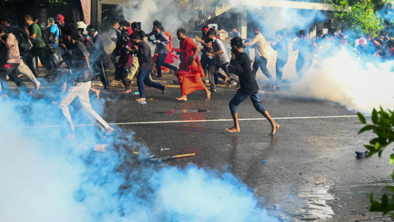 Proteste in Sri Lanka, oamenii sunt în fața unei crize economice fără precedent. FOTO: Profimedia Images