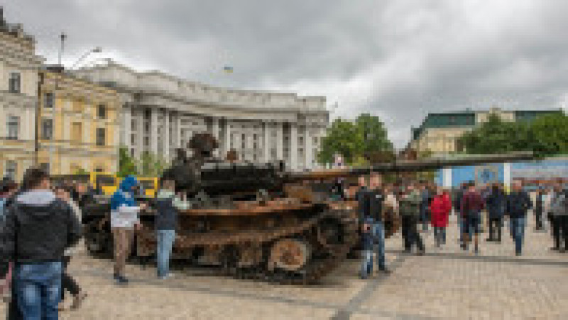 Echipament militar rusesc, distrus de ucraineni, expus pe străzile din Kiev. Foto: Profimedia Images | Poza 15 din 16