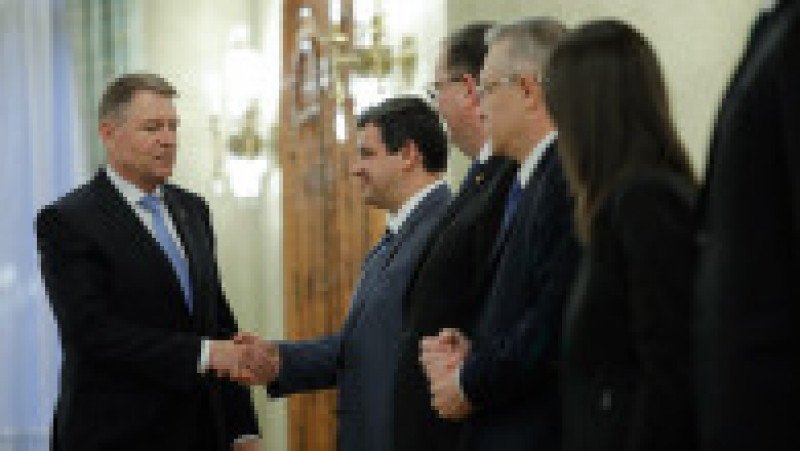 Eugen Tomac si Cristian Diaconescu, la consultări cu președintele Klaus Iohannis, miercuri, 26 februarie 2020. Inquam Photos / George Calin | Poza 2 din 2