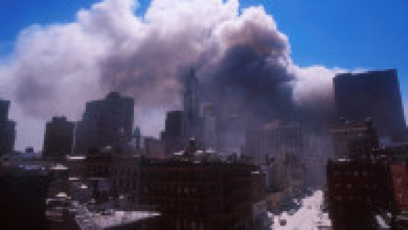 394273 10: Smoke billows from the World Trade Center