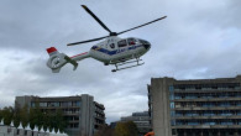 Pacienți în stare gravă sunt transferați cu elicopterul din Belgia în Germania. Foto: Facebook / ASBL Helicopter Medical Center | Poza 3 din 3