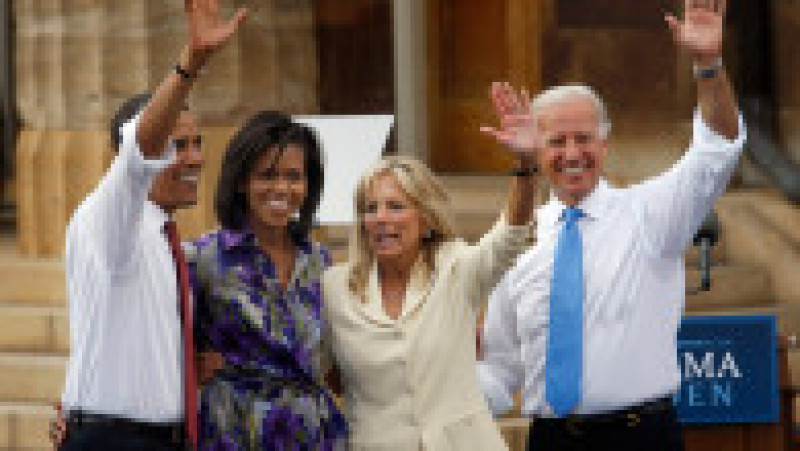 Soții Obama și soții Biden au stat la Casa Albă timp de opt ani Foto: Guliver/GettyImages | Poza 9 din 12