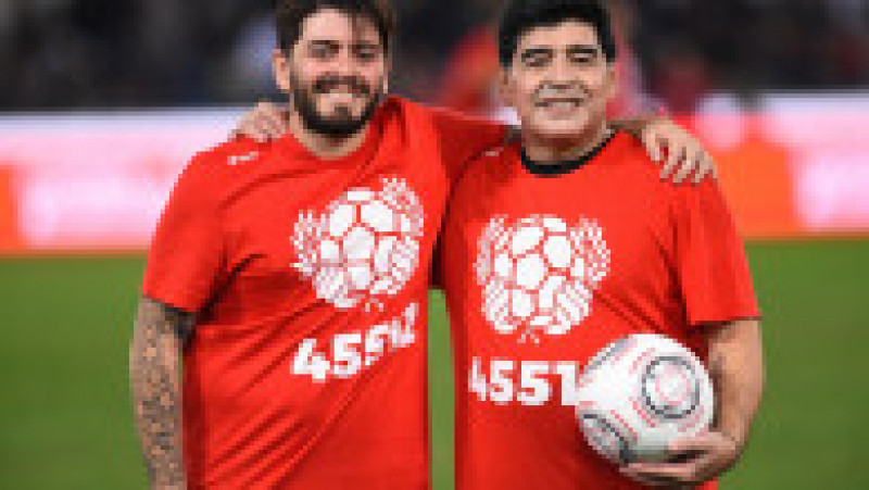 Diego Armando Maradona Sinagra, alături de tatăl său, în octombrie 2016. Foto: Profimedia Images | Poza 29 din 42