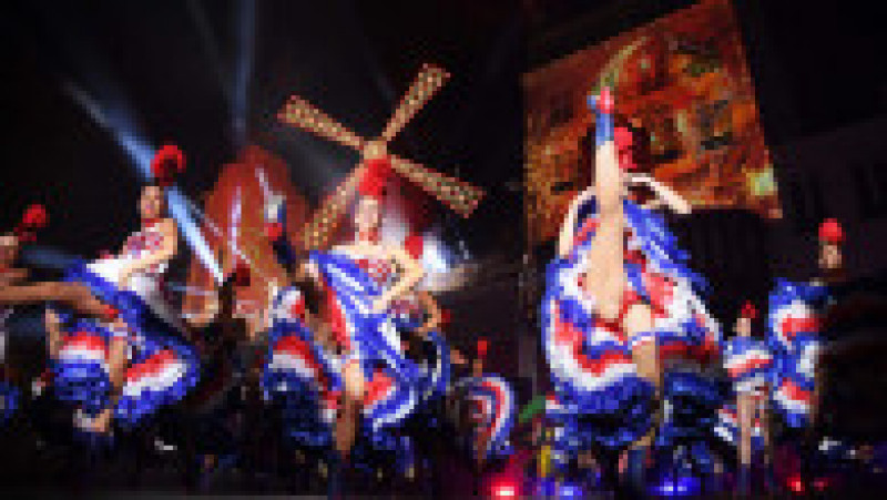 PARIS, FRANCE - OCTOBER 06: Dancers perform at the 130th Anniversary Le Moulin Rouge celebration on October 6, 2019 in Paris, France. (Photo by Pascal Le Segretain/Getty Images) | Poza 7 din 7