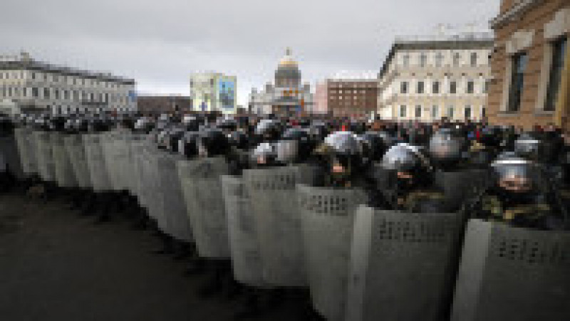 Proteste violente la St Petersburg. Foto:Agerpres / EPA / ANATOLY MALTSEV | Poza 5 din 6