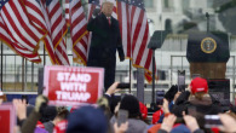 Trump participă la un protest cu doar câteva ore înainte de insurecție. Foto: Getty Images | Poza 4 din 49