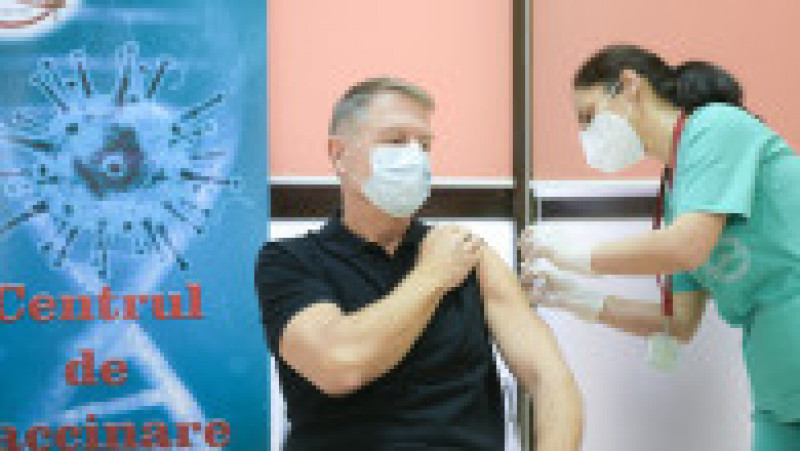Klaus Iohannis s-a vaccinat împotriva COVID-19. Foto: Presidency.ro | Poza 3 din 10