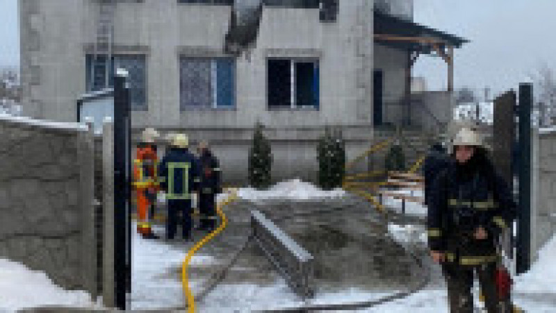 Incendiu uriaș, cu cel puțin 15 morți, la un cămin de bătrâni din Ucraina FOTO: Profimedia Images | Poza 1 din 3