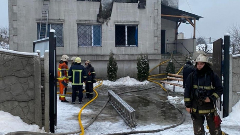 Incendiu uriaș, cu cel puțin 15 morți, la un cămin de bătrâni din Ucraina FOTO: Profimedia Images