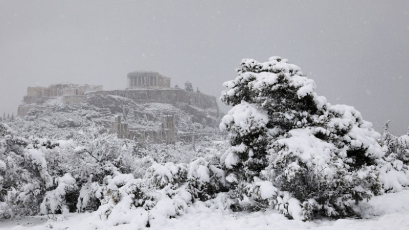 Atena sub zapadă. Foto: Profimedia Images