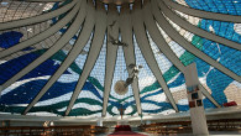 Locul 15. Catedrala din Brasilia, văzută din interior Foto: Profimedia | Poza 15 din 26