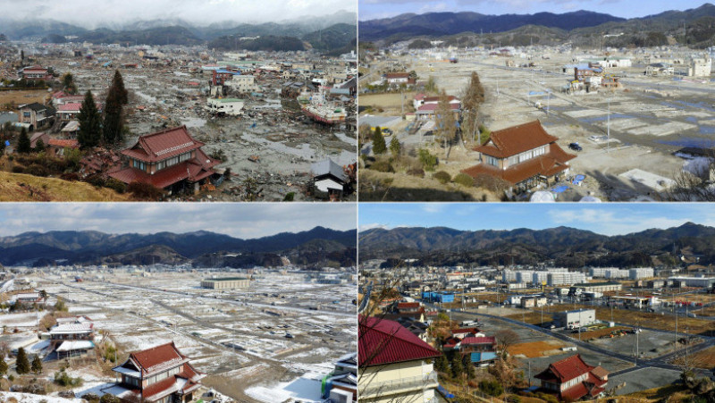Bilanţul confirmat al triplei catastrofe din 2011 (seism, tsunami şi accident nuclear la Fukushima) era de 15.899 de morţi în decembrie 2020. Sursa foto: Profimedia Images