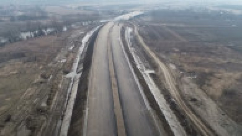 Filmare aeriană realizată pe lotul 2 al Autostrăzii A10, Alba Iulia-Aiud. FOTO: captura Youtube | Poza 5 din 5