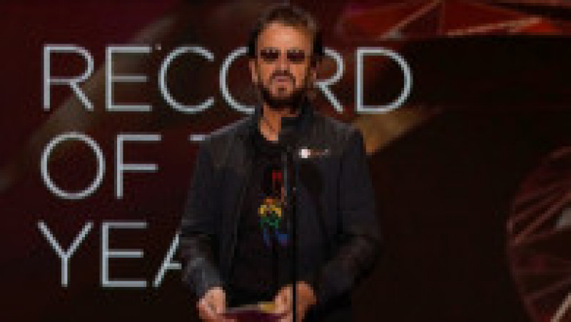 Gala premiilor Grammy 2021. Ringo Starr a prezentat câștigătorii categoriei „Înregistrarea anului” Foto: Profimedia | Poza 4 din 12