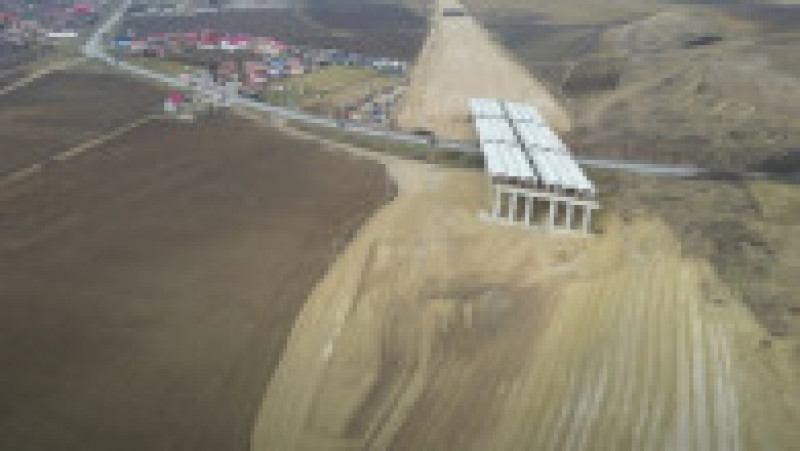 Imaginea dezastrului de pe șantierul Chețani-Câmpia Turzii, FOTO: Captura video Pro Infrastructura | Poza 5 din 7