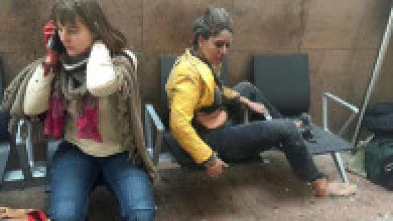 Persoane rănite în explozia de pe aeroportul Zaventem. Sursa foto: Profimedia Images | Poza 2 din 15