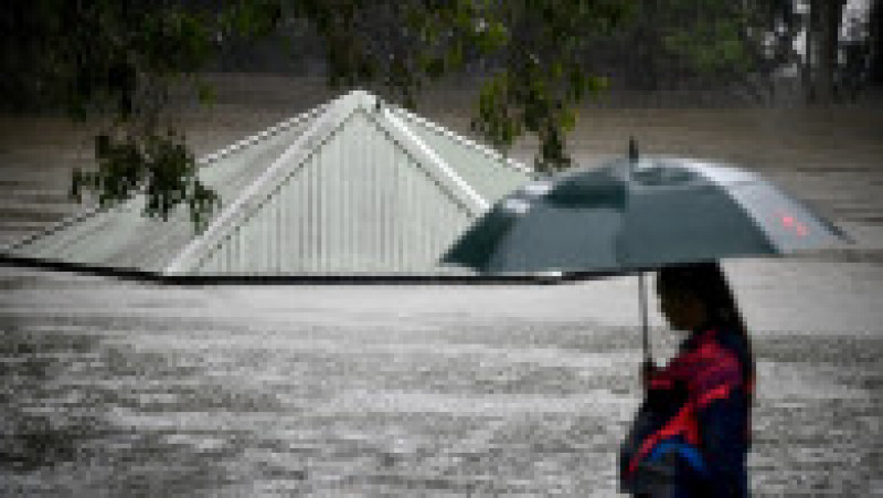 Un parc acoperit de ape în New South Wales, Australia, în urma inundațiilor masive provocate de ploi torențiale în martie 2021. Foto: Profimedia Images | Poza 3 din 7