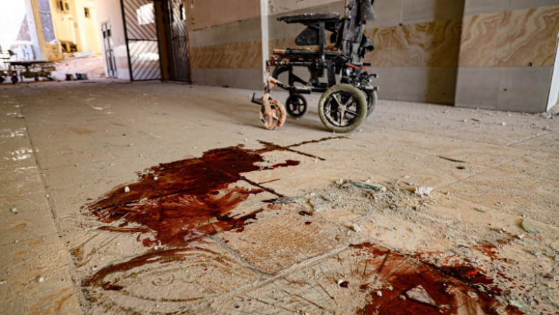 Urme ale atacului aerian asupra spitalului din Atareb, Siria. Foto: Profimedia Images