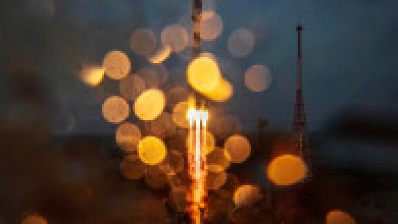 Imagini surprinse de la lansarea rachetei Soyuz. Foto: Twitter / Roscosmos | Poza 3 din 6
