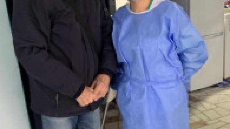 Un veteran de război în vârstă de 99 de ani s-a vaccinat FOTO: Facebook/ RO Vaccinare | Poza 2 din 4