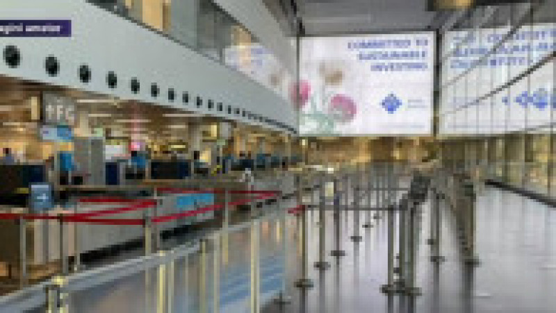 Aeroportul din Viena fără forfota de altădată Foto: captură video Digi24 | Poza 9 din 9
