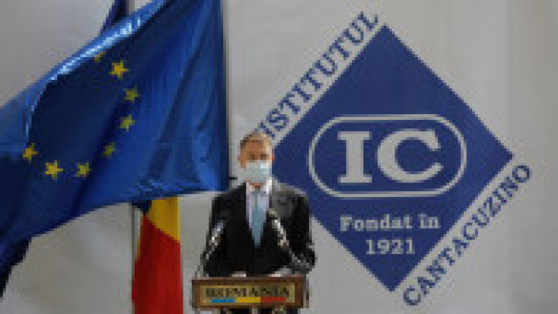 Președintele Klaus Iohannis participă la ceremonia de la Institutul Cantacuzino. Foto: Inquam Photos/ George Călin | Poza 1 din 5